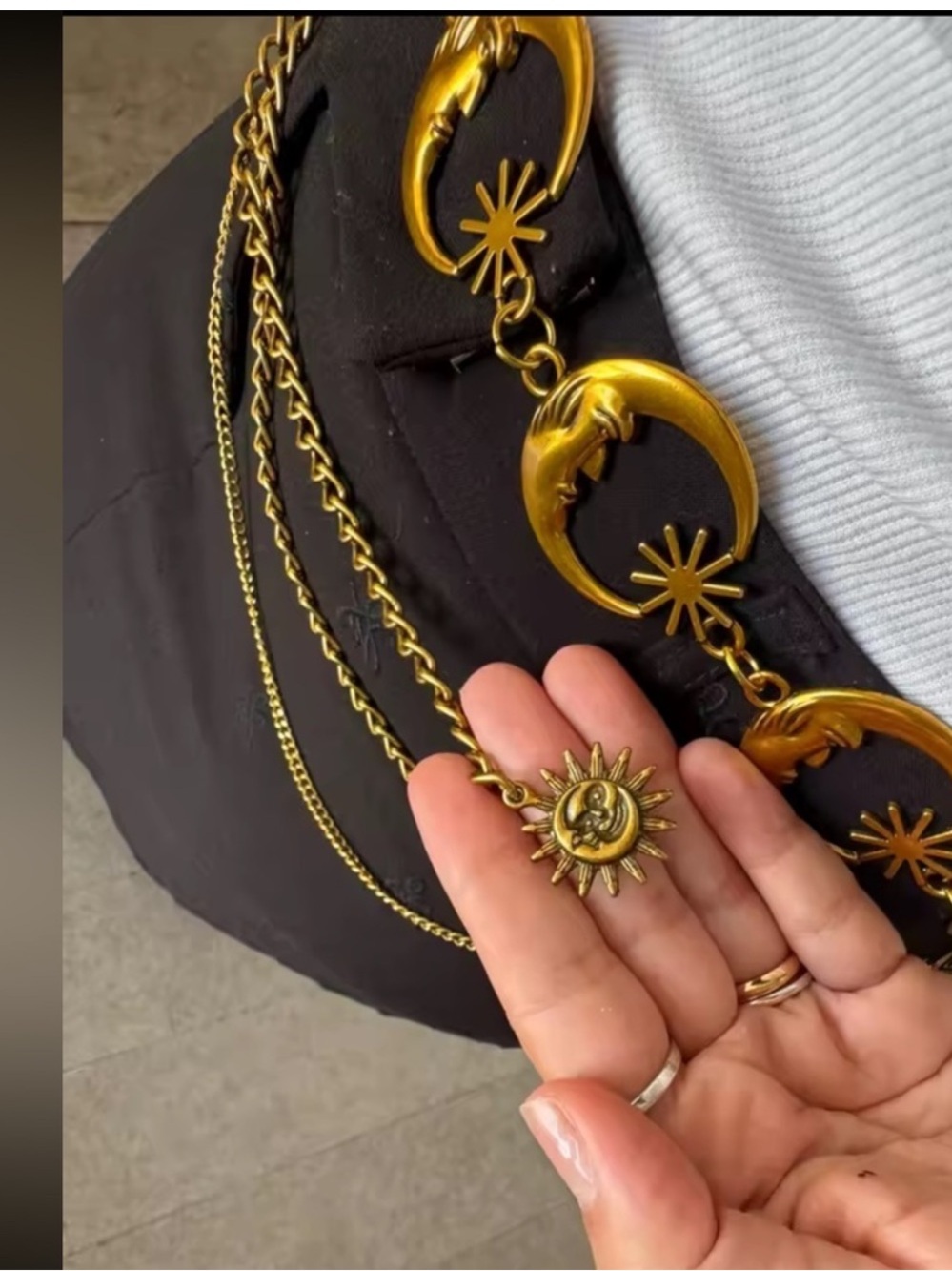 Gold Celestial Chain Belt - Picture 5 of 9
